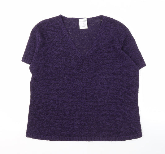Alexon Purple V-Neck Women's Top Size 20