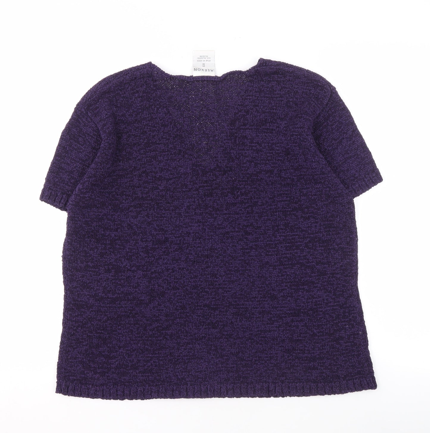Alexon Purple V-Neck Women's Top Size 20