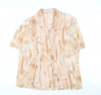 Jacques Vert Women's Multicoloured Button-Up Shirt