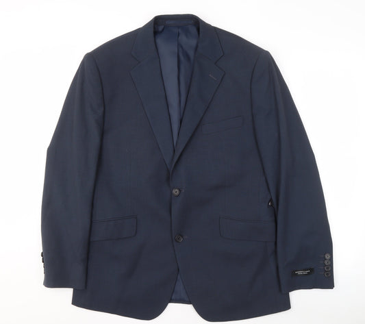 Dehavilland Men's Blue Blazer, 40S, Formal Attire