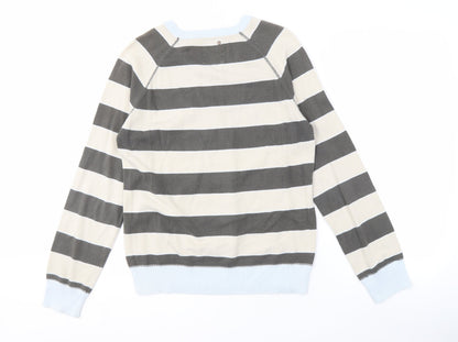 Jack & Jones Men's Multicoloured Striped Pullover, Size S