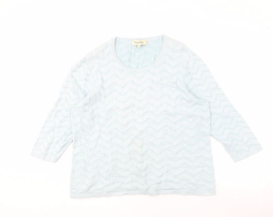 Viyella Women's Blue XL Crew Neck Pullover Jumper