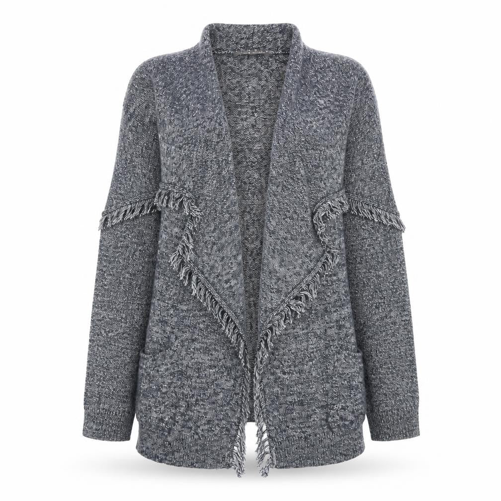 Laura Ashley Women's Grey Sleeveless Cardigan S