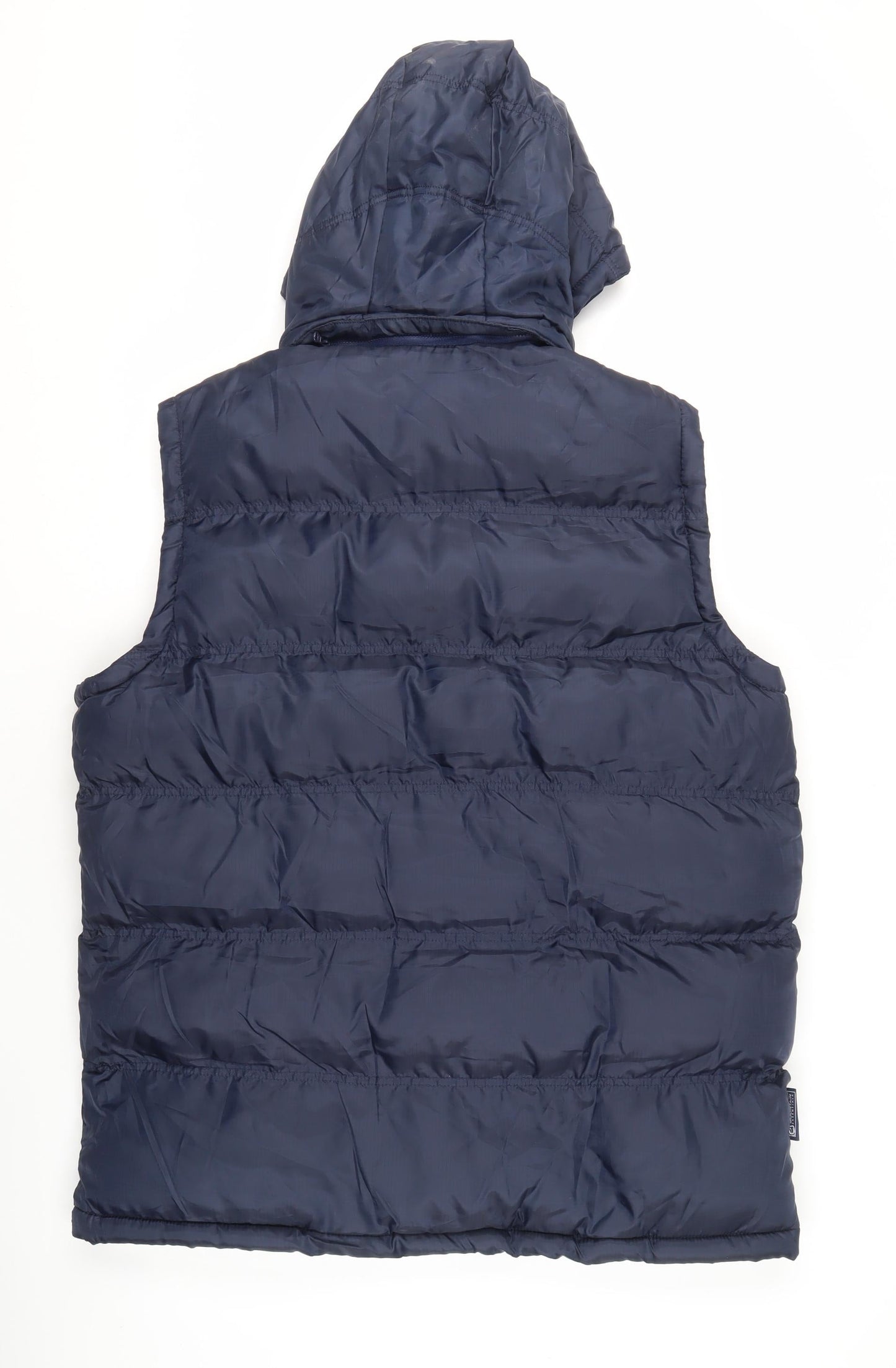 Mountain Essentials Men's Blue Hooded Puffer Jacket L
