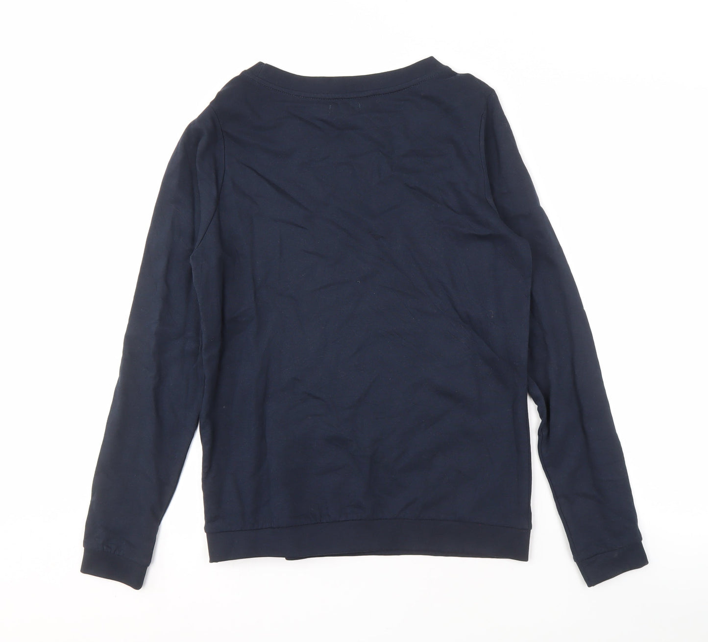 Jacqueline de Yong Blue Graphic Sweatshirt M Unisex