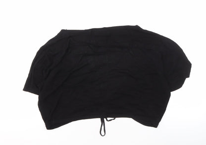 Laura Ashley Women's Black Shrug, Size 16, V-Neck
