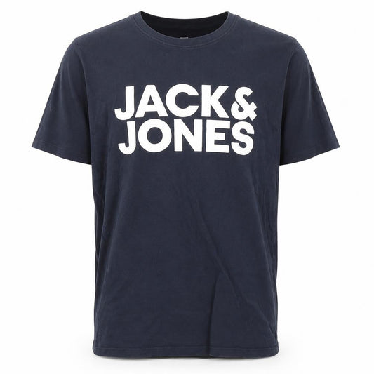 Jack & Jones Men's Blue Crew Neck T-Shirt, Size M