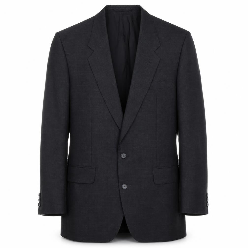 Crombie Men's Grey Wool Blazer Size 40L Formal Look