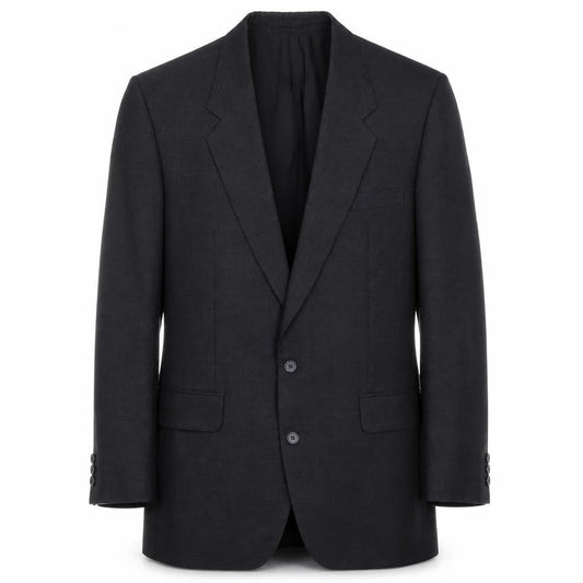 Crombie Men's Grey Wool Blazer Size 40L Formal Look