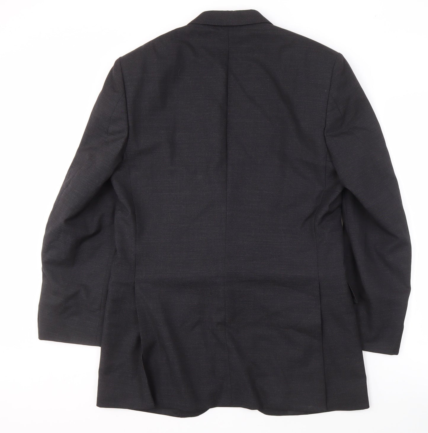 Crombie Men's Grey Wool Blazer Size 40L Formal Look