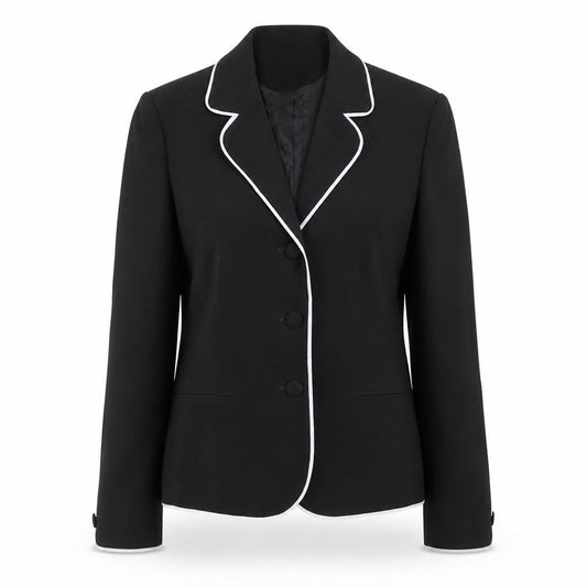 Laura Ashley Women’s Black Blazer, Size 10, Polyester