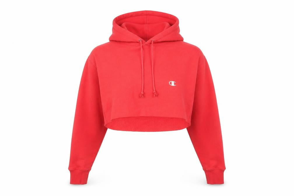 Champion Women's Red Pullover Hoodie, M, Hooded Logo