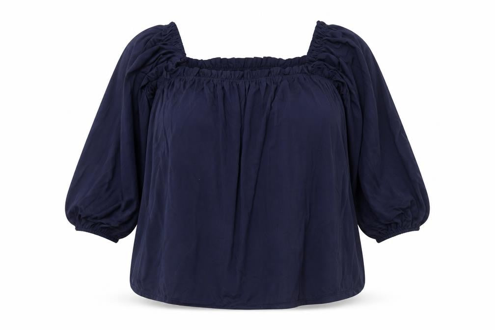 Boden Women's Blue Tunic Blouse, Size 18, 3/4 Sleeve
