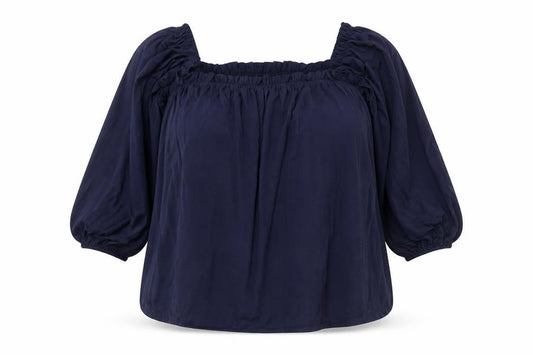 Boden Women's Blue Tunic Blouse, Size 18, 3/4 Sleeve