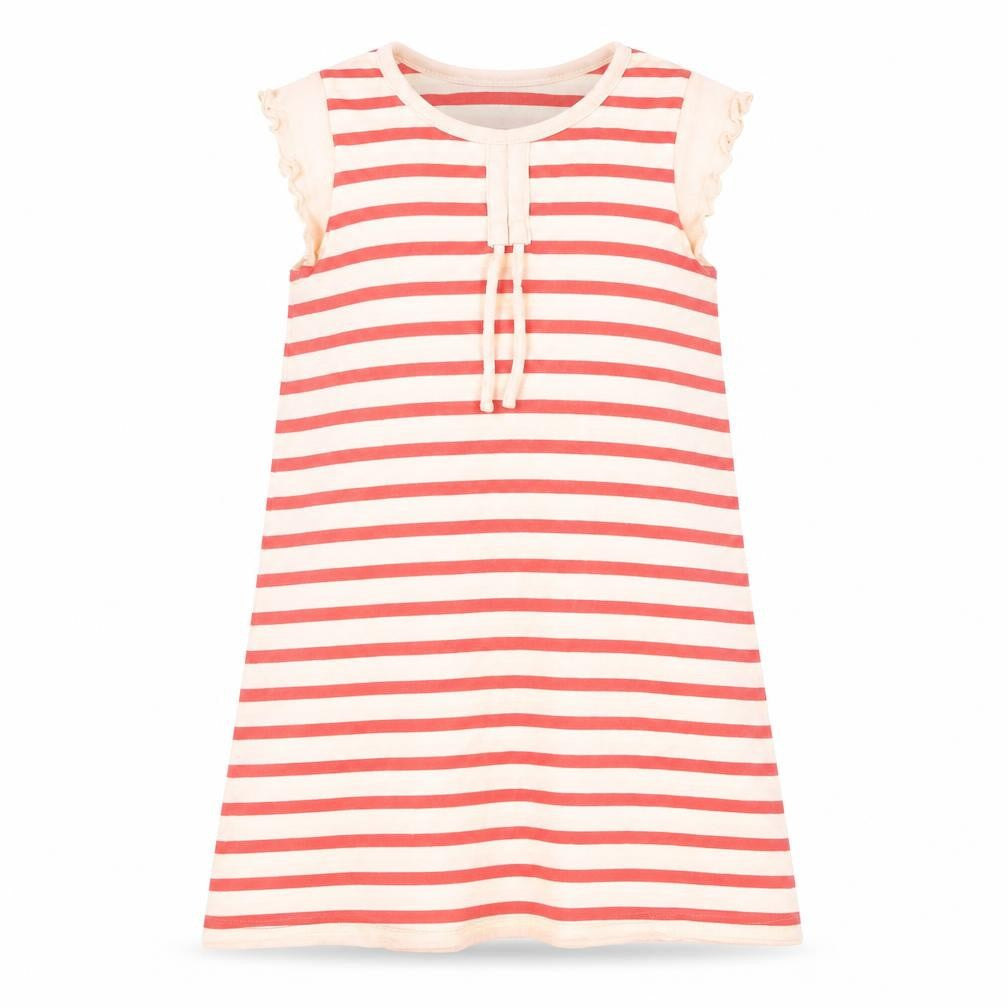 Laura Ashley Girls Multicoloured Striped Dress, Size 4 Years