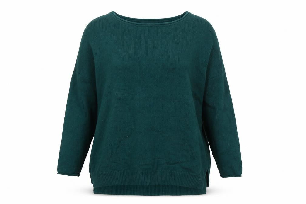 Laura Ashley Women's Green Pullover Jumper, Size 8