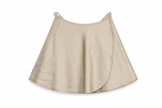 ASOS DESIGN Beige Wrap Skirt for Women, Size 12
