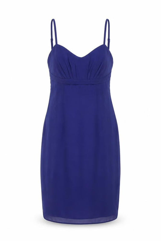 Louche Women's Blue Short Slip Dress, Size 12