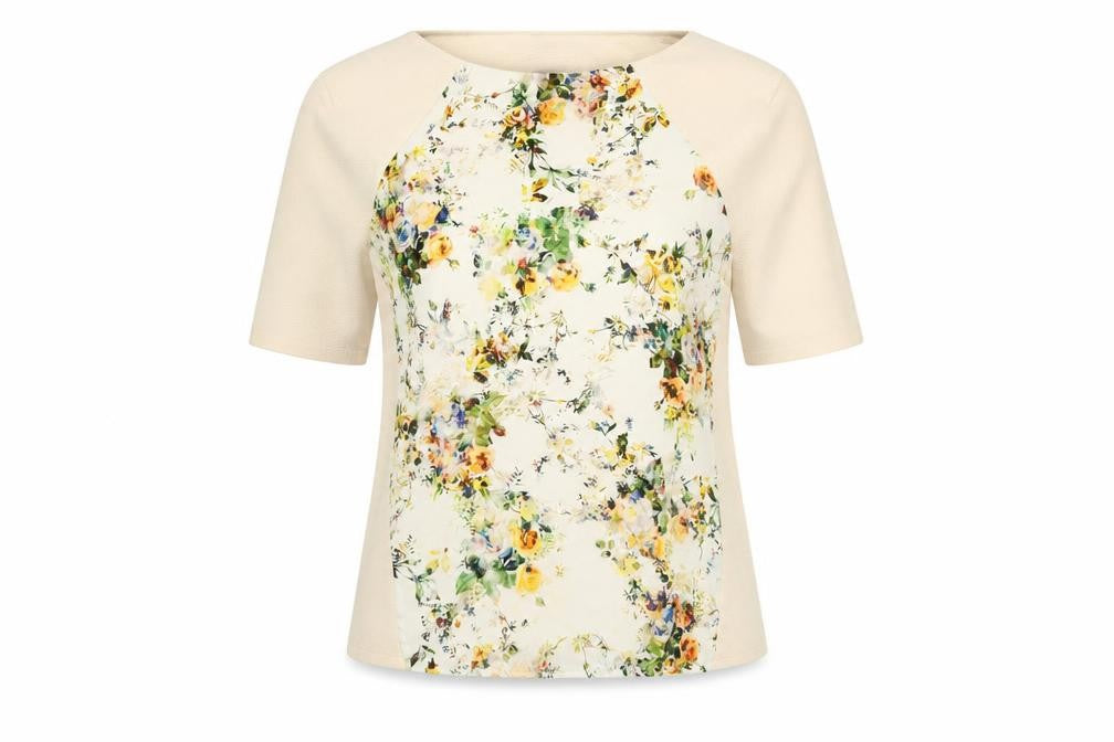 Warehouse Women's Multicoloured Floral Top UK 6