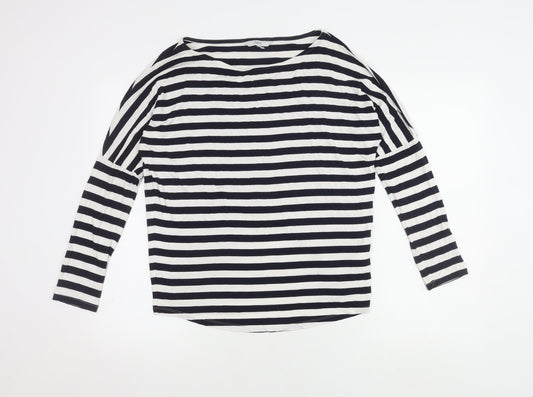 Next Women's Multicoloured Striped Long Sleeve Top