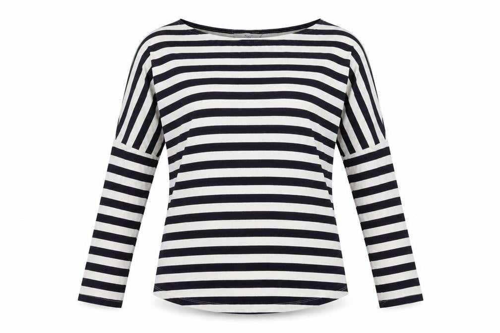 Next Women's Multicoloured Striped Long Sleeve Top