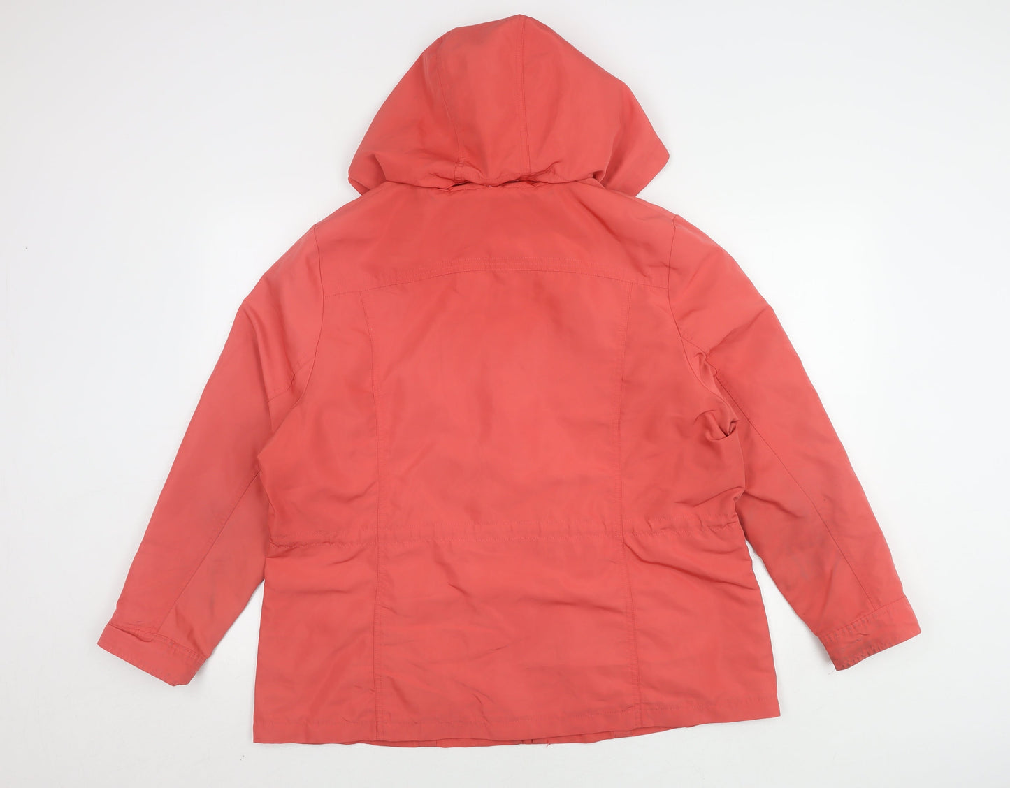 Marks and Spencer Women's Red Hooded Jacket Size 18
