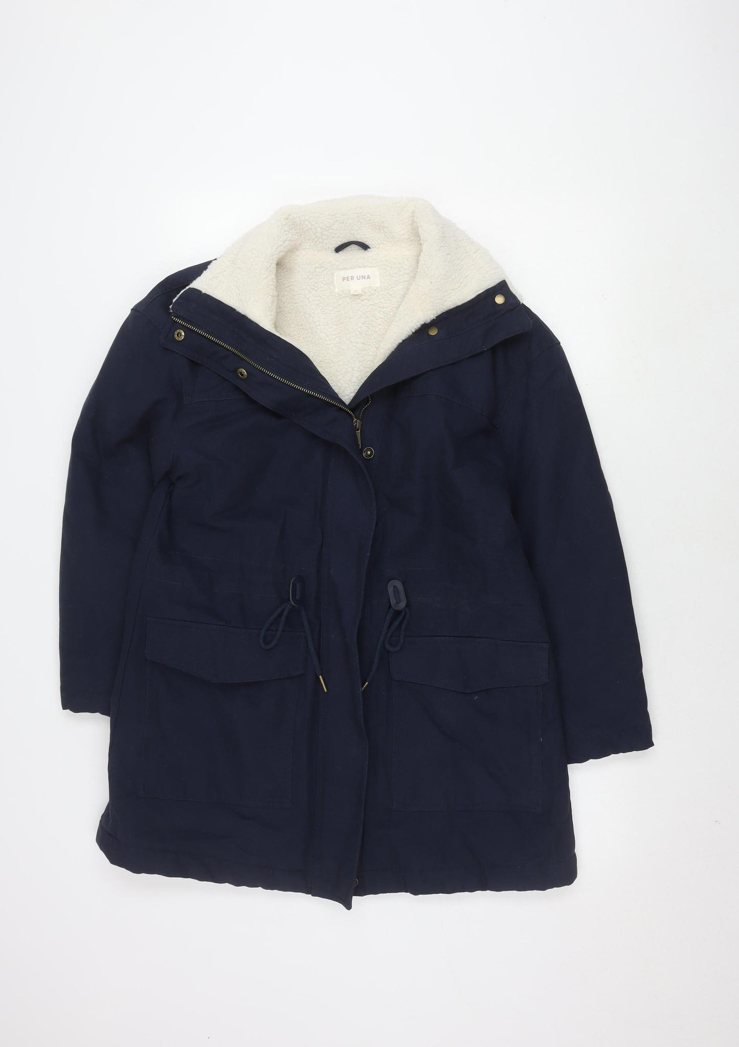 Marks and Spencer Women's Blue Size 10 Lined Jacket