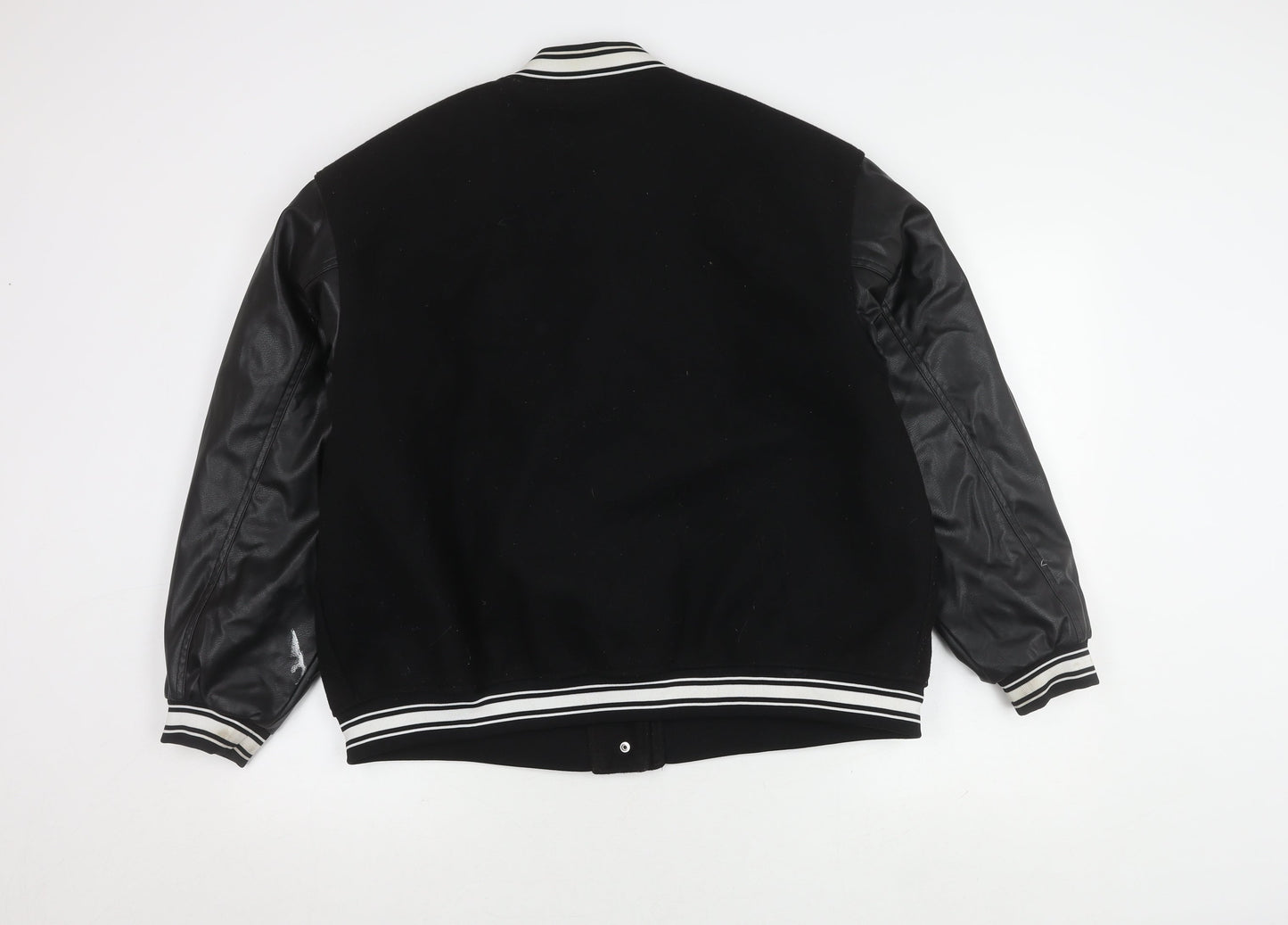 H&M Men's Black Varsity Jacket M Casual Wear