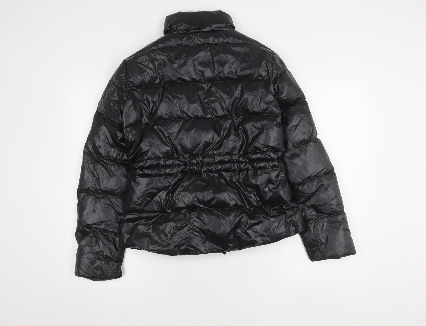 Zara Women's Black Puffer Jacket Size S for Winter