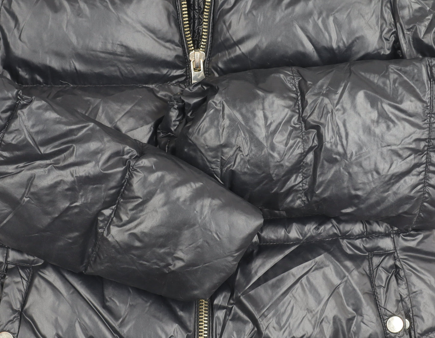 Zara Women's Black Puffer Jacket Size S for Winter