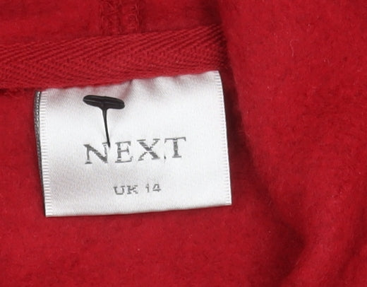 Next Women's Red Hoodie, Size 14, Pullover Style