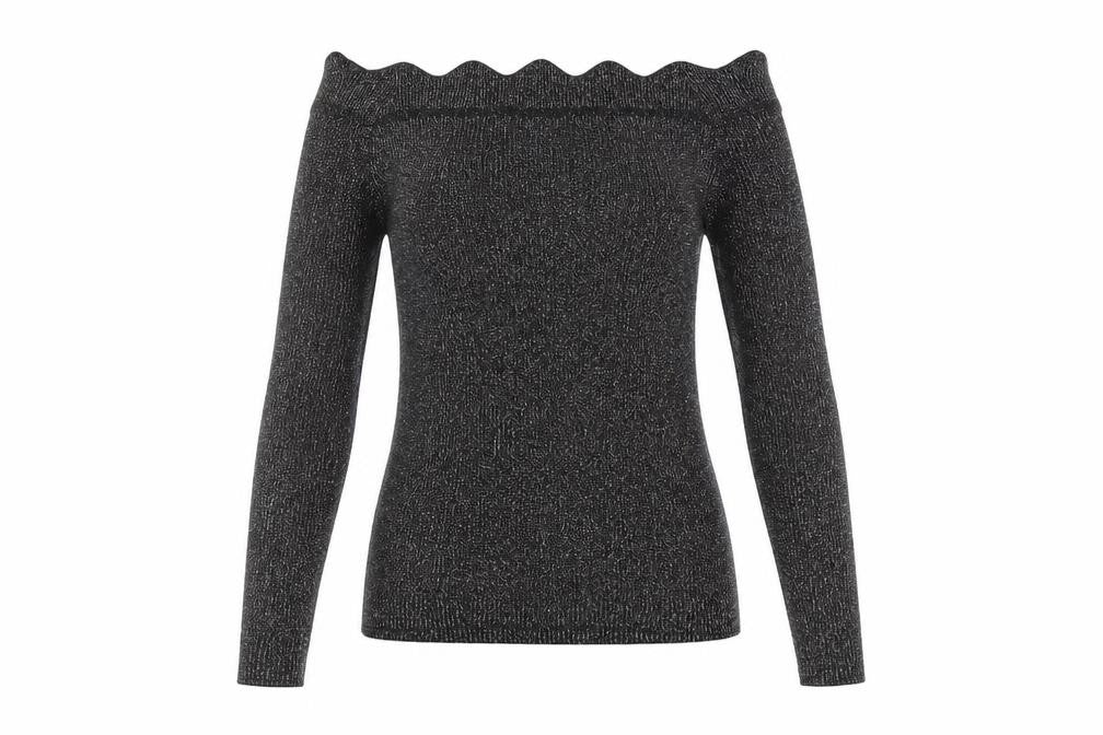 Oasis Women's Black Long Sleeve Top XS
