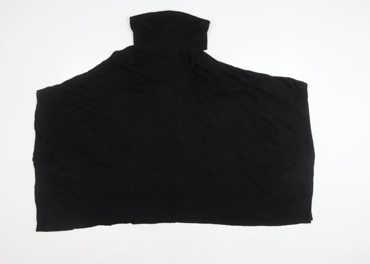 Next Women's Black High Neck Cape Jumper S
