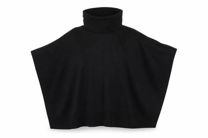 Next Women's Black High Neck Cape Jumper S