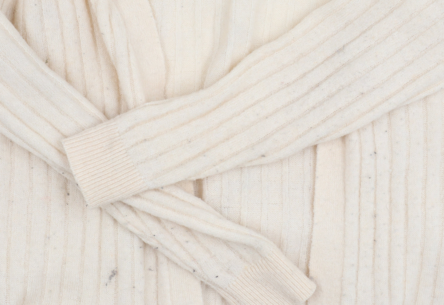 Y.A.S Women's Beige Open Front Cardigan Medium Long Sleeve Knit