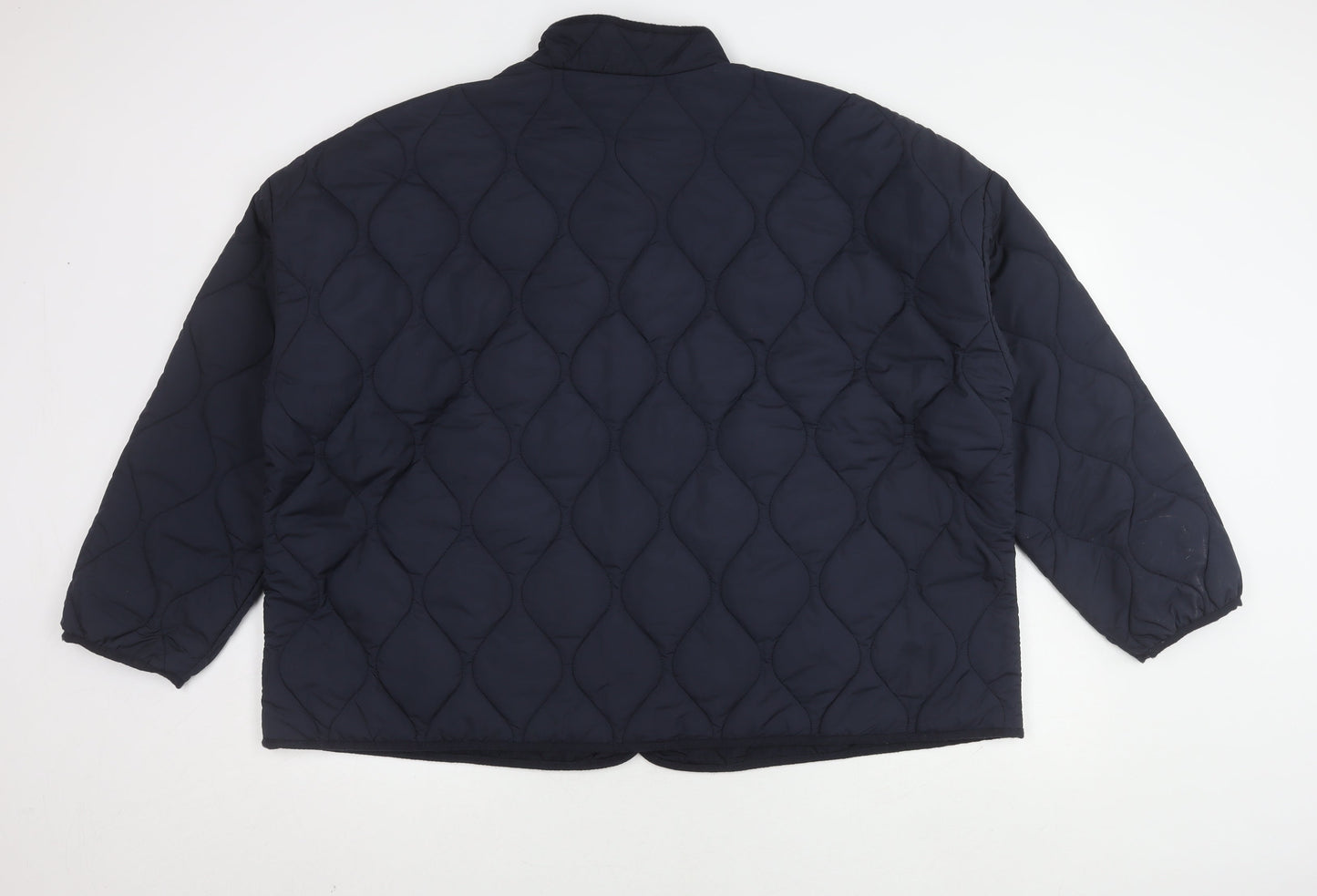 Golddigga Women's Blue Quilted Jacket Size 18