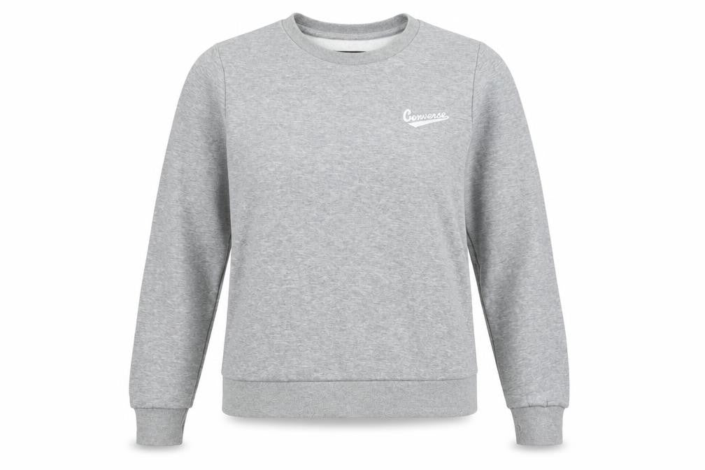 Converse Unisex Grey XS Logo Crew Neck Sweatshirt