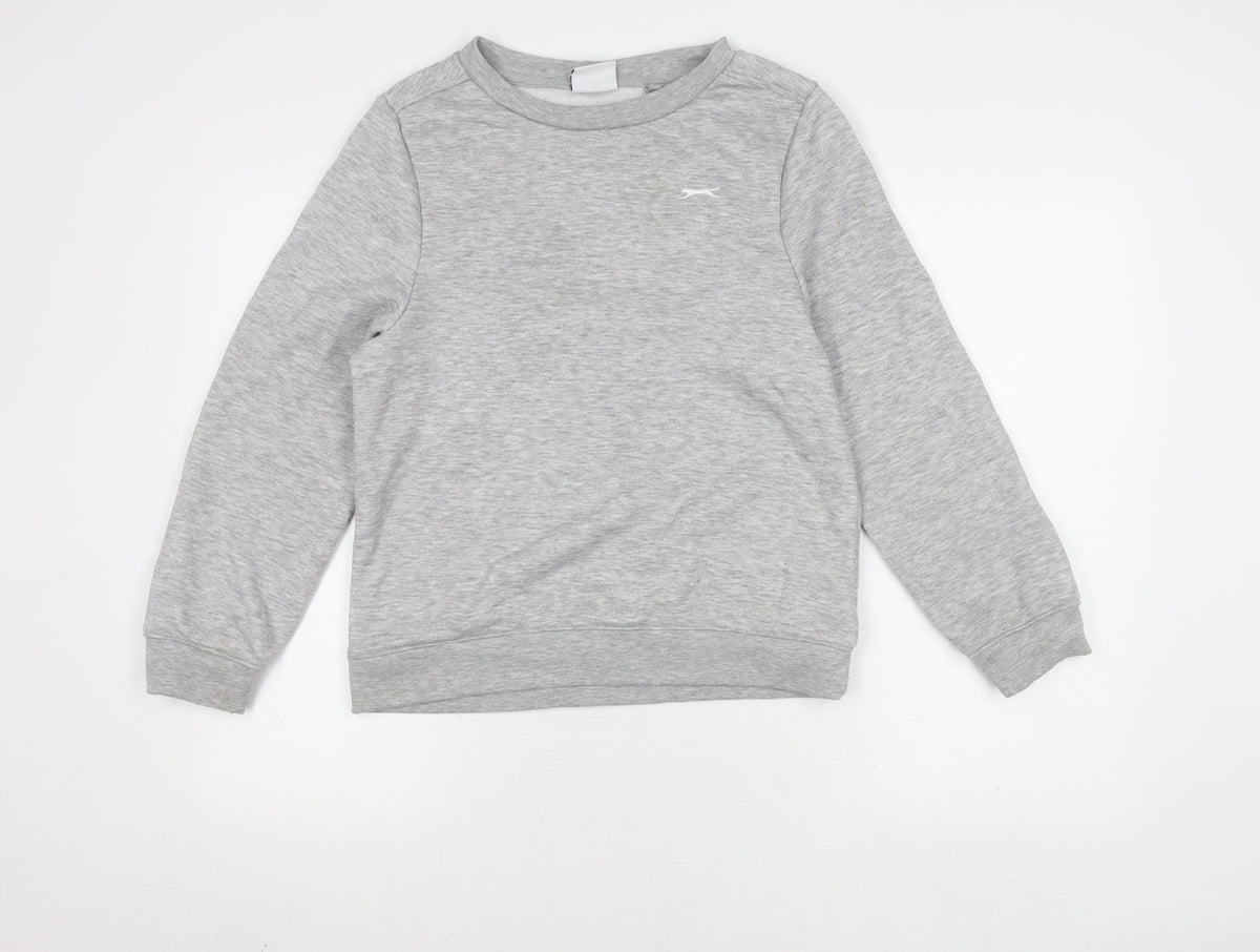 Slazenger Boys Grey Sweatshirt, 13 Years, Lightweight Pullover