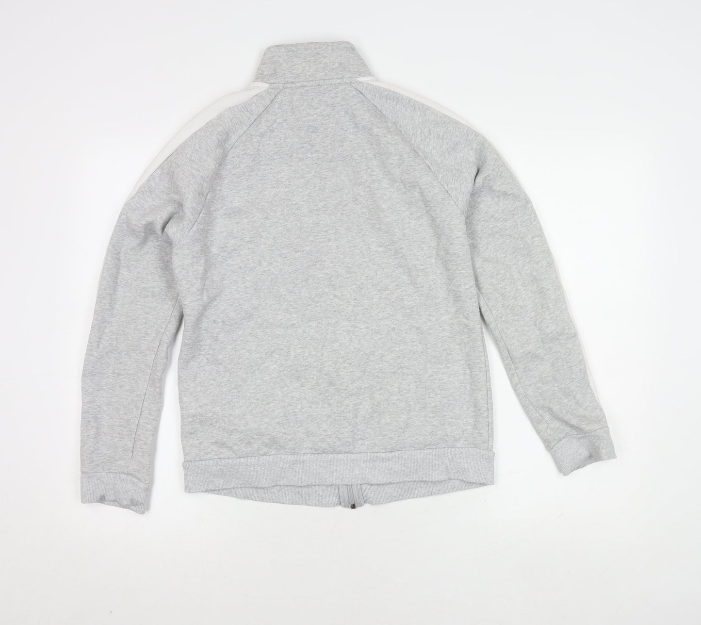 Puma Grey Sports Jacket, M, Full Zip, Casual, Logo Accents