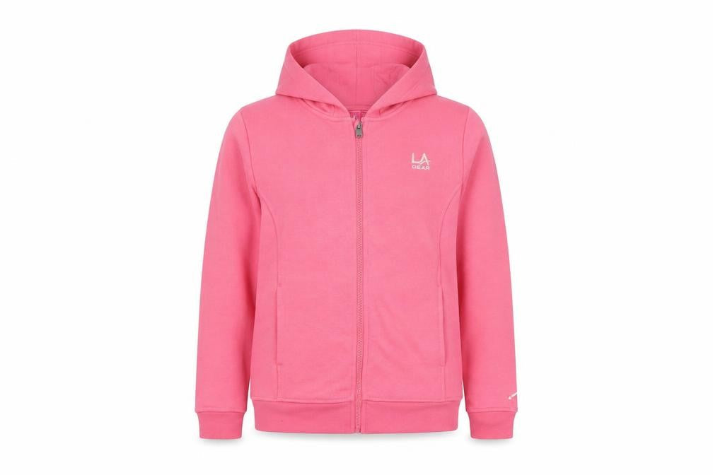 LA Gear Girls Pink Hooded Basic Jacket 13 Years