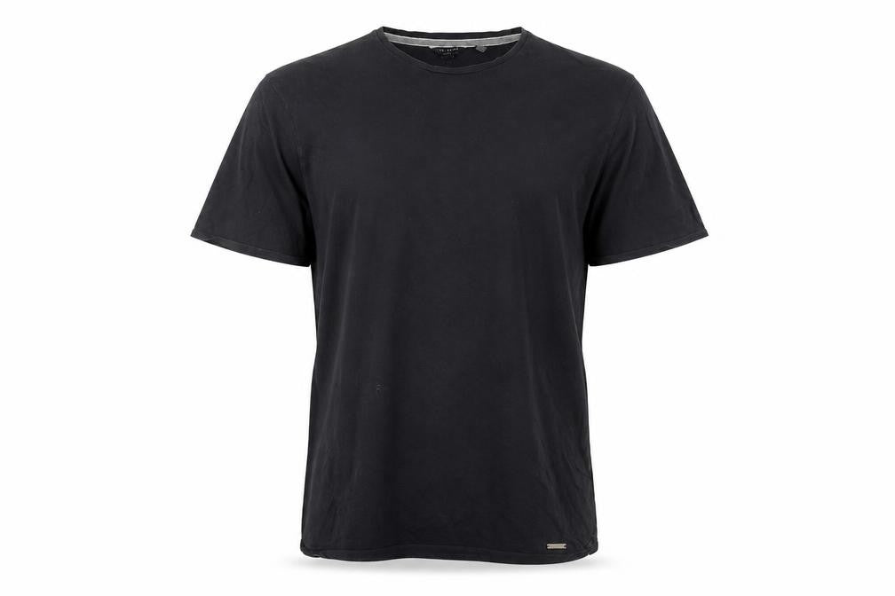 Ted Baker Men's Black Cotton Crew Neck T-Shirt