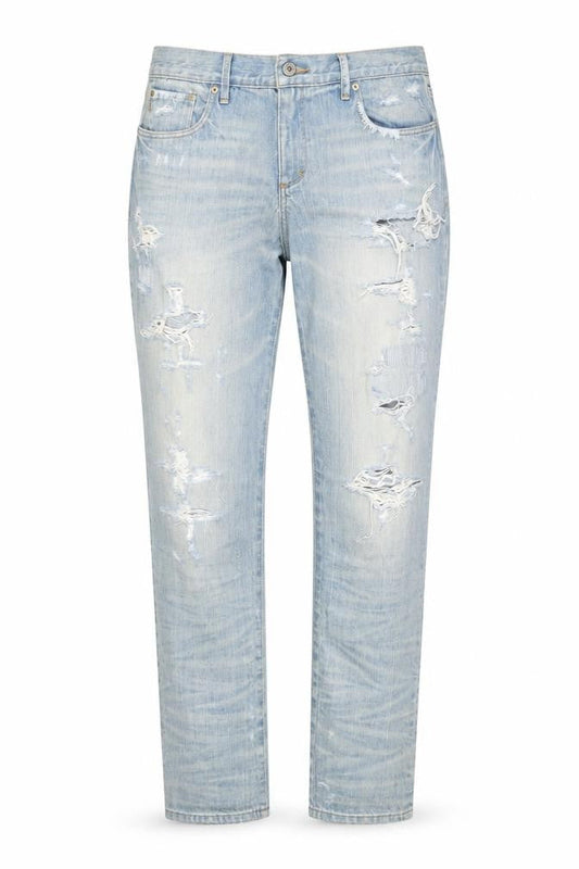 Abercrombie & Fitch Women's Blue Distressed Jeans