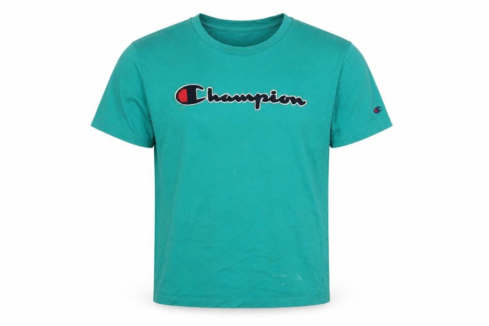 Champion Men's Green Cotton T-Shirt M
