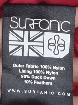 Surfanic Women's Red Puffer Jacket XS Nylon