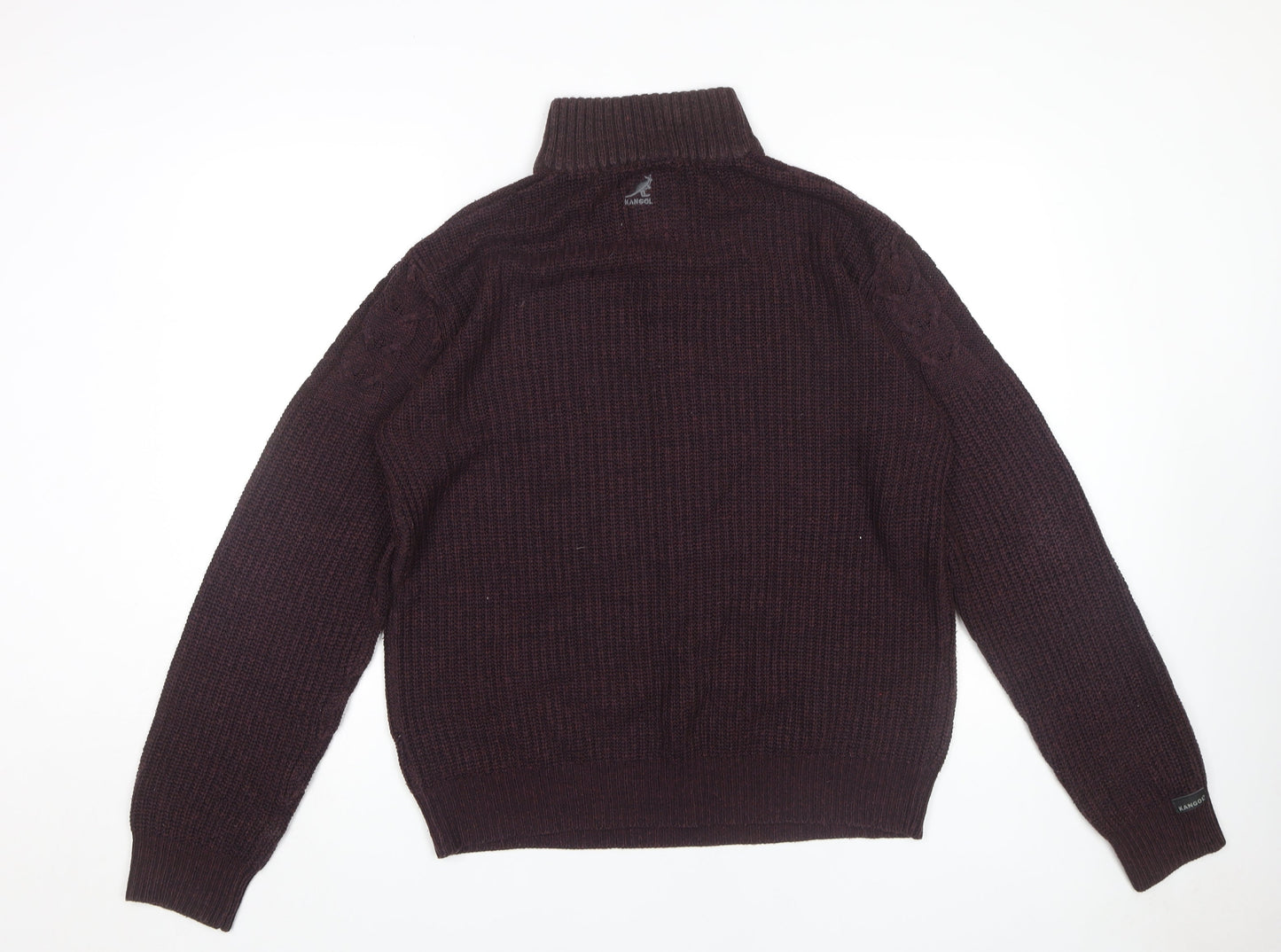 Kangol Purple Men's XL Henley Jumper