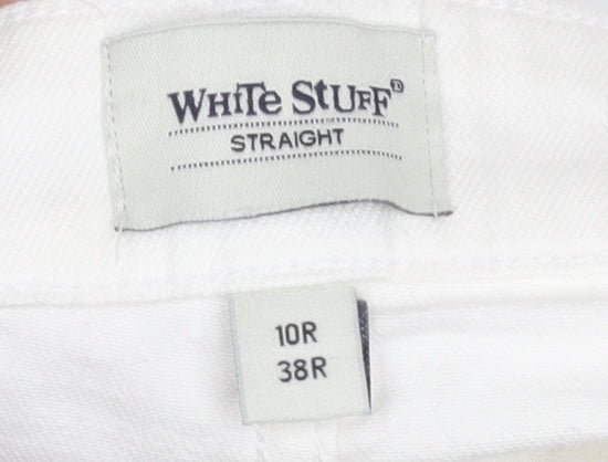 White Stuff Women's White Straight Jeans Size 10
