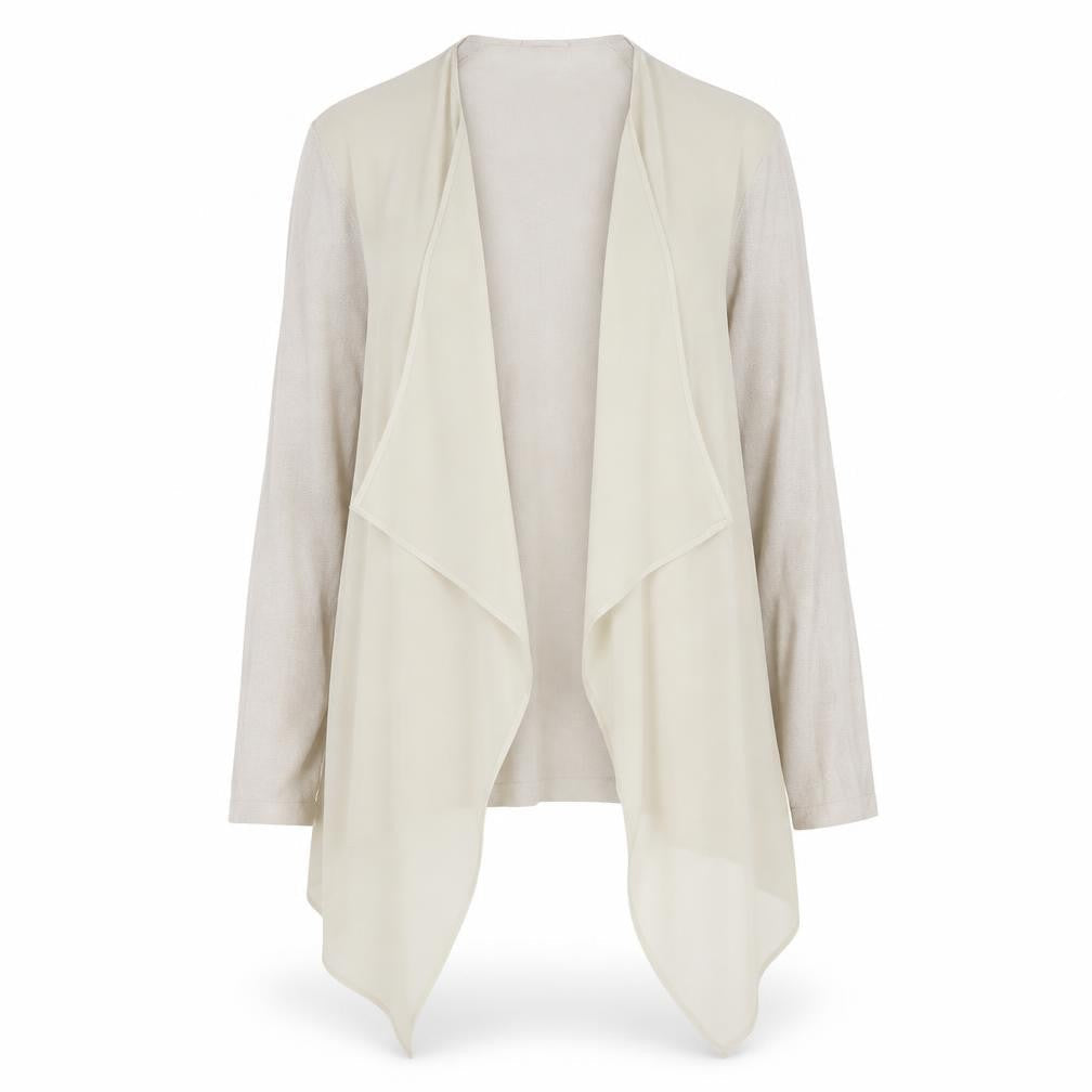 Colebrooke by Windsmoor Women's Beige Open Front Cardigan M