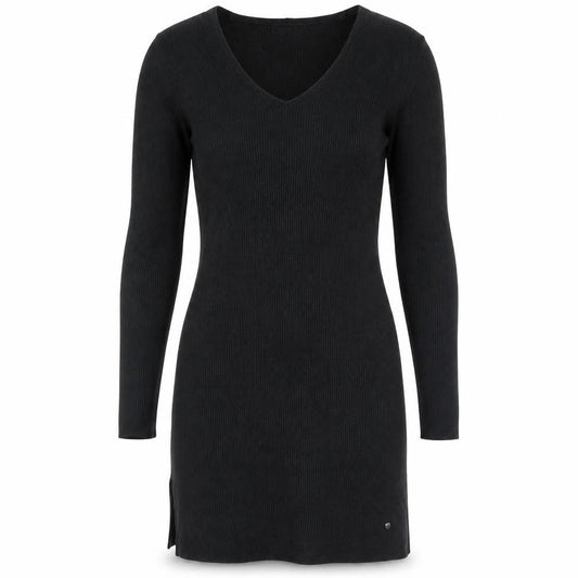 Firetrap Women's Black V-Neck Knit Dress Size 10