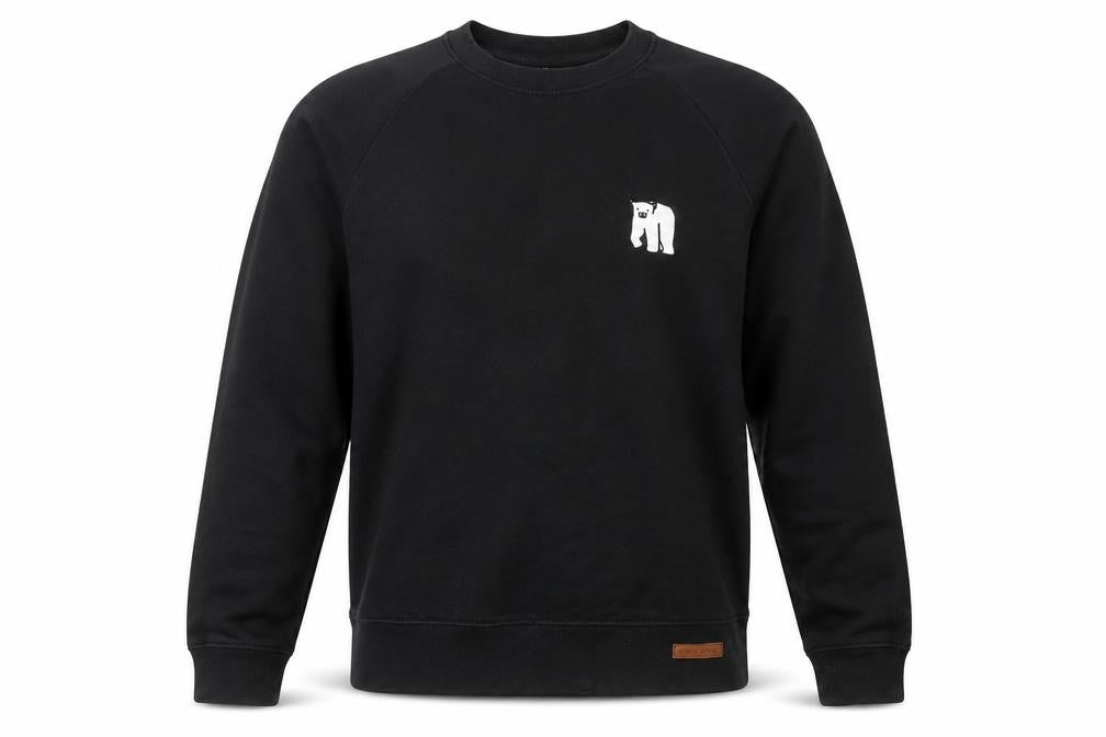 White Bear Co. Men's Black Pullover Logo Sweatshirt L