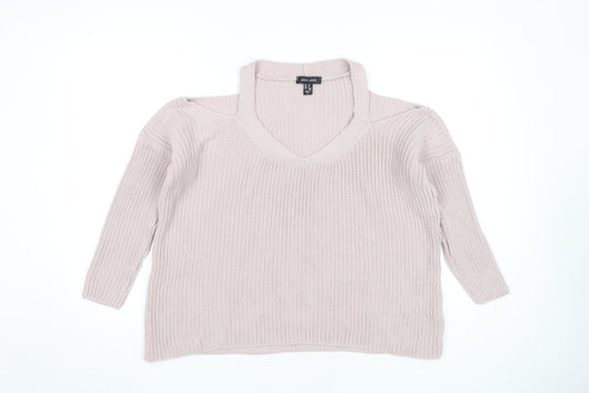 New Look Women's Beige Knitted Pullover, Size M